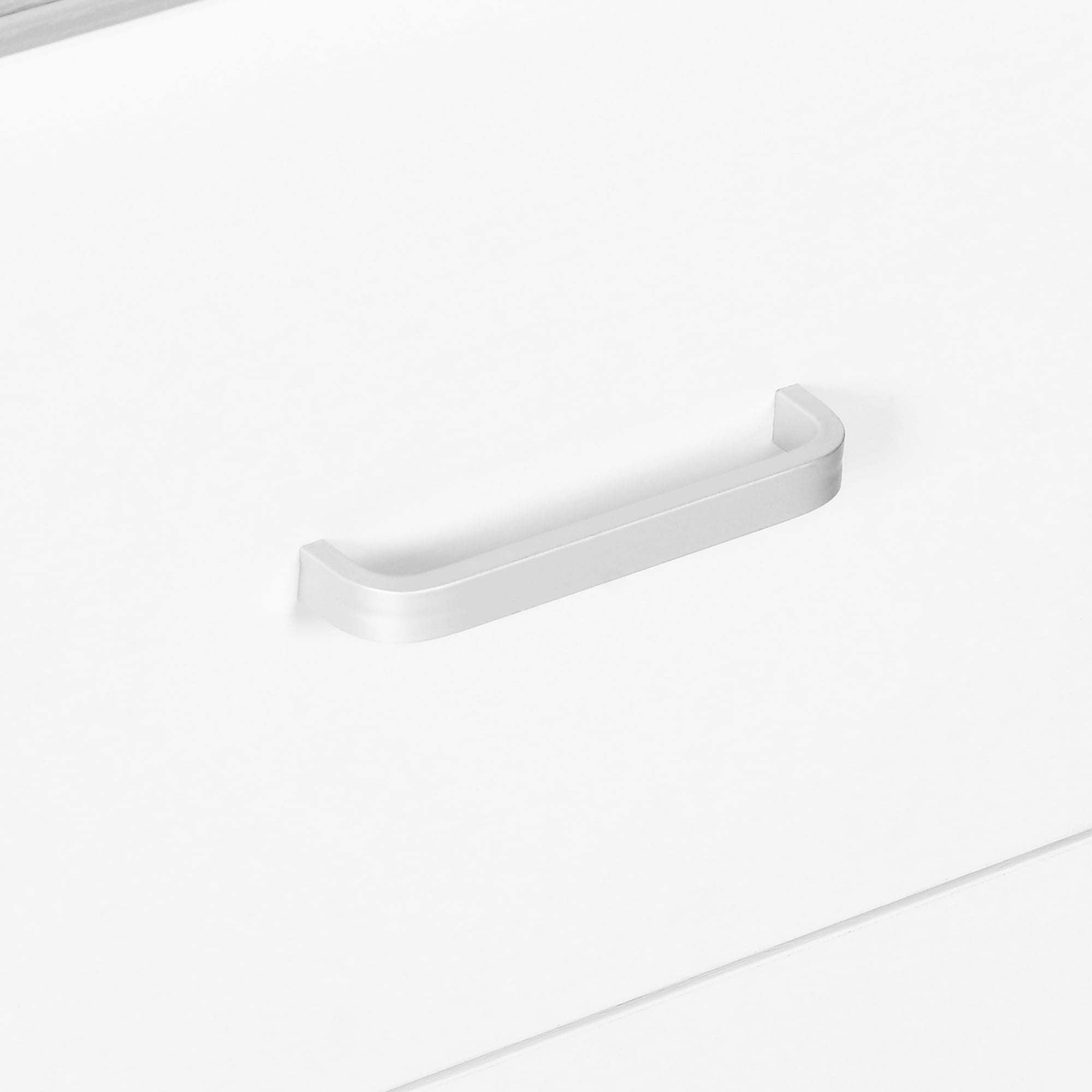 DWVO 47" Computer Desk with Storage Drawers & LED Light, Office Desk with Monitor Stand & Power Outlets, Work Study PC Desk for Small Spaces, Home Office, White