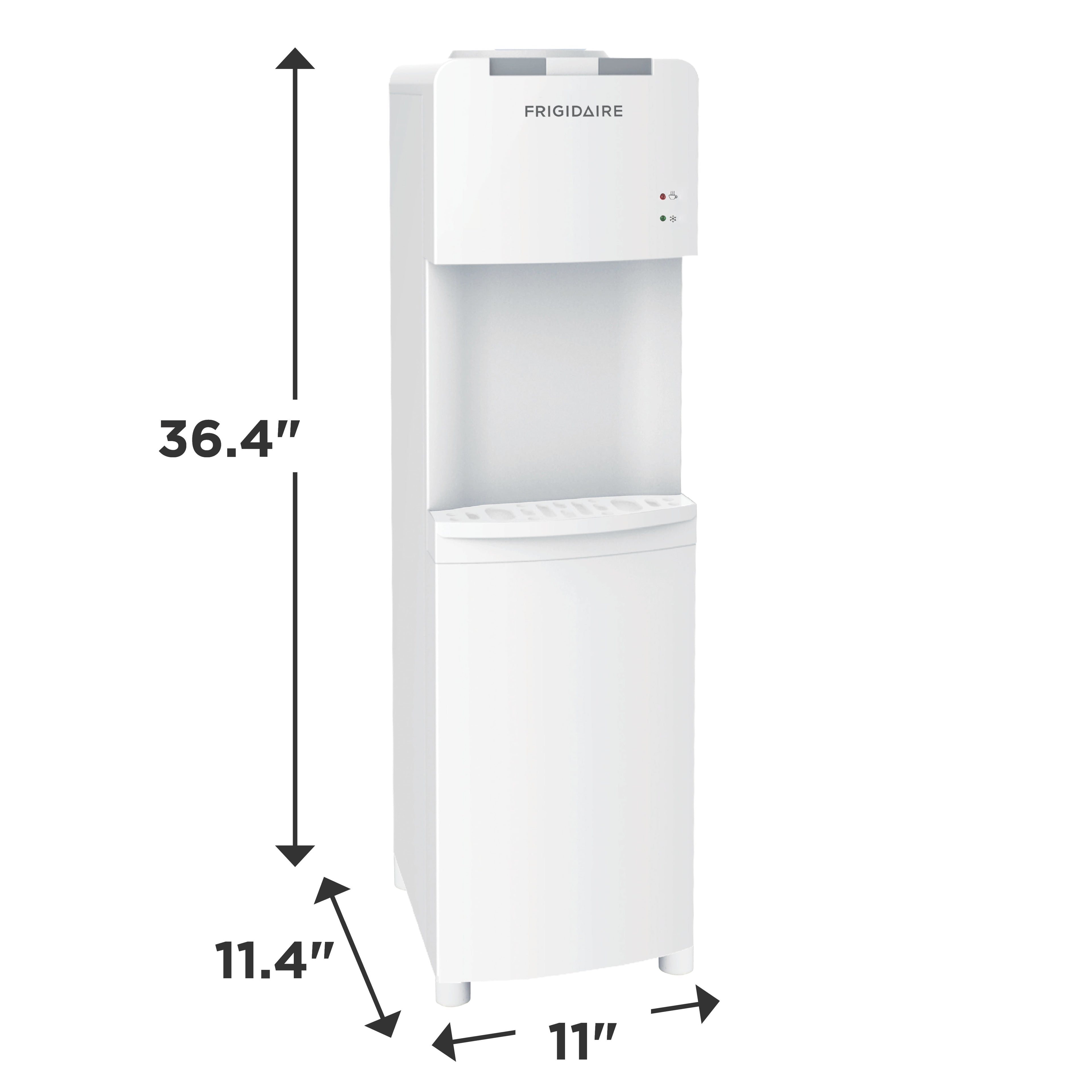 Frigidaire, Top Loading Hot and Cold Water Dispenser, White