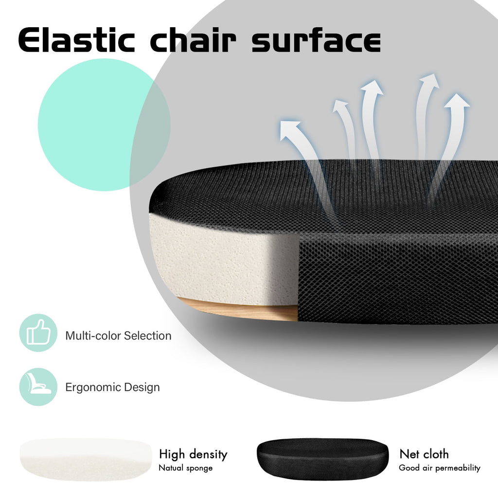 Furmax Mesh Office Chair Manager's Chair with Swivel & Lumbar Support, 250 lb. Capacity, Black