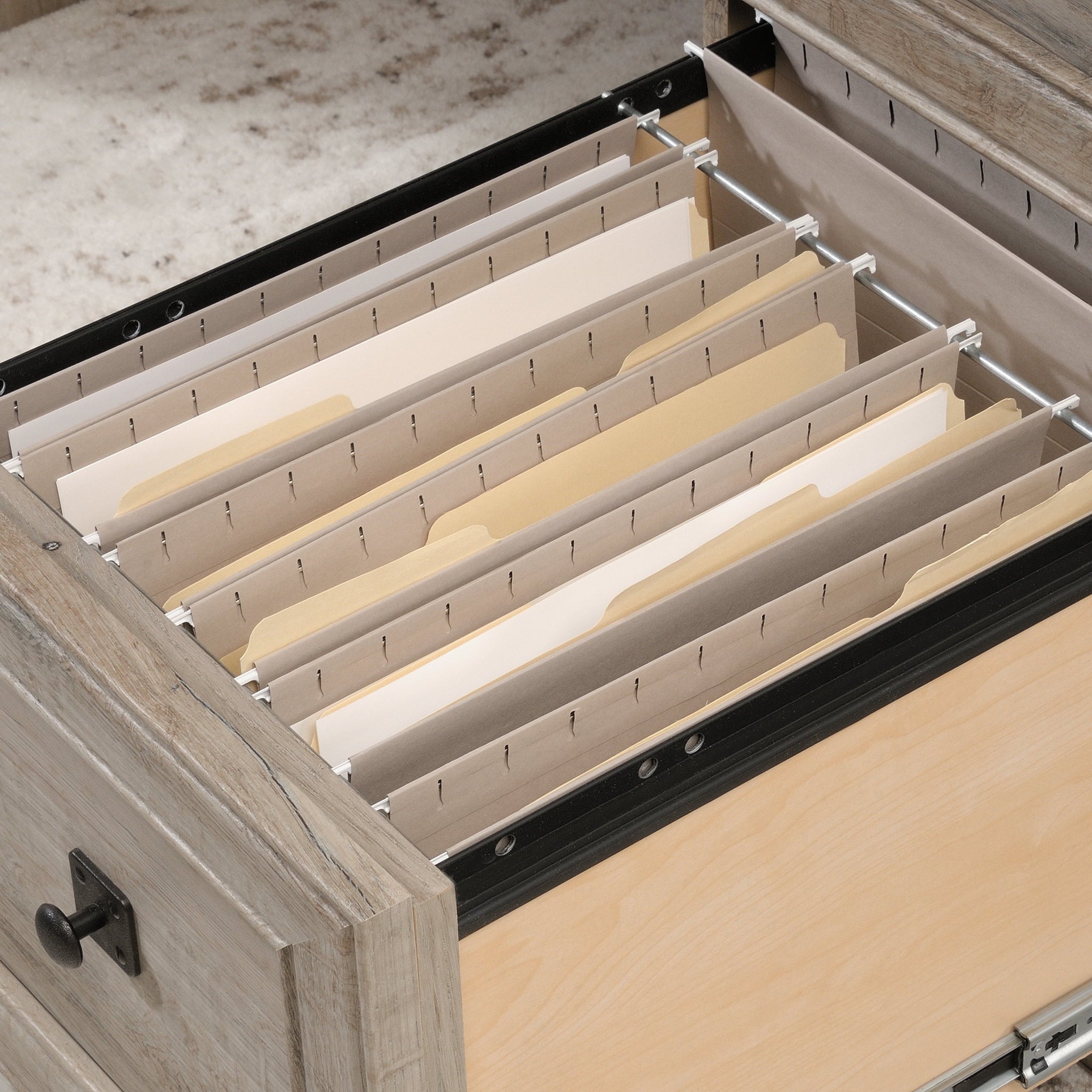 Sauder Palladia Executive Desk, Split Oak Finish