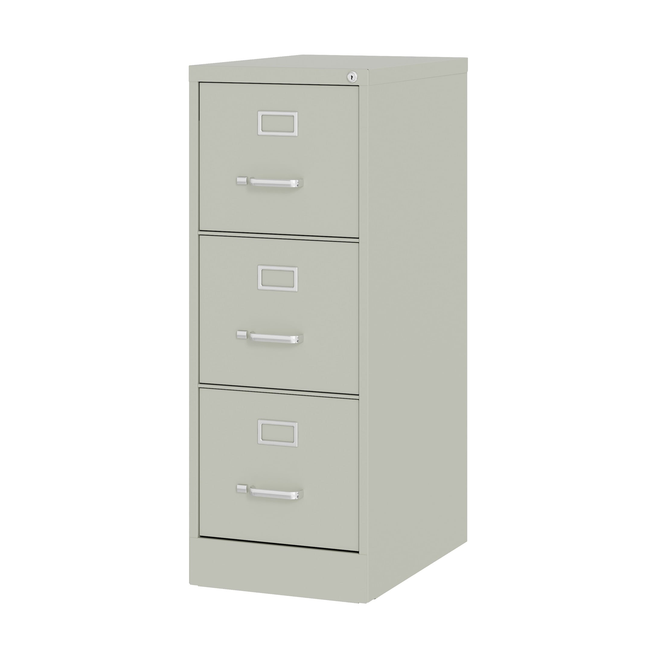 Hirsh 22" Deep 3 Drawer Letter Width Vertical File Cabinet, Commercial Grade, Gray
