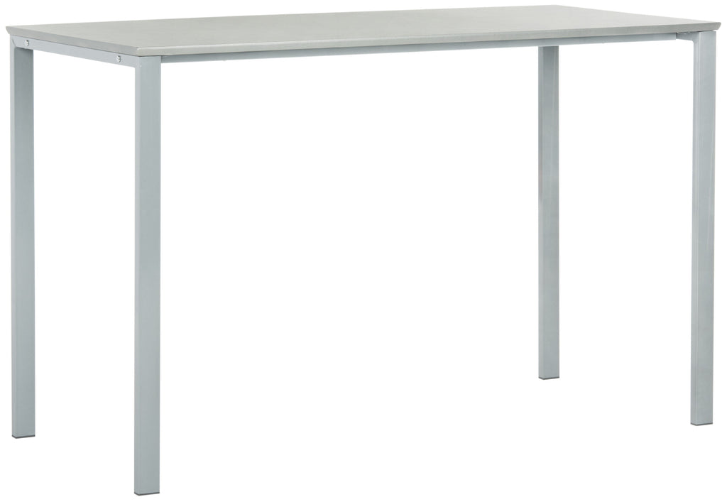 SAFAVIEH Dalit 47" Modern Glam Solid Writing Desk, Grey