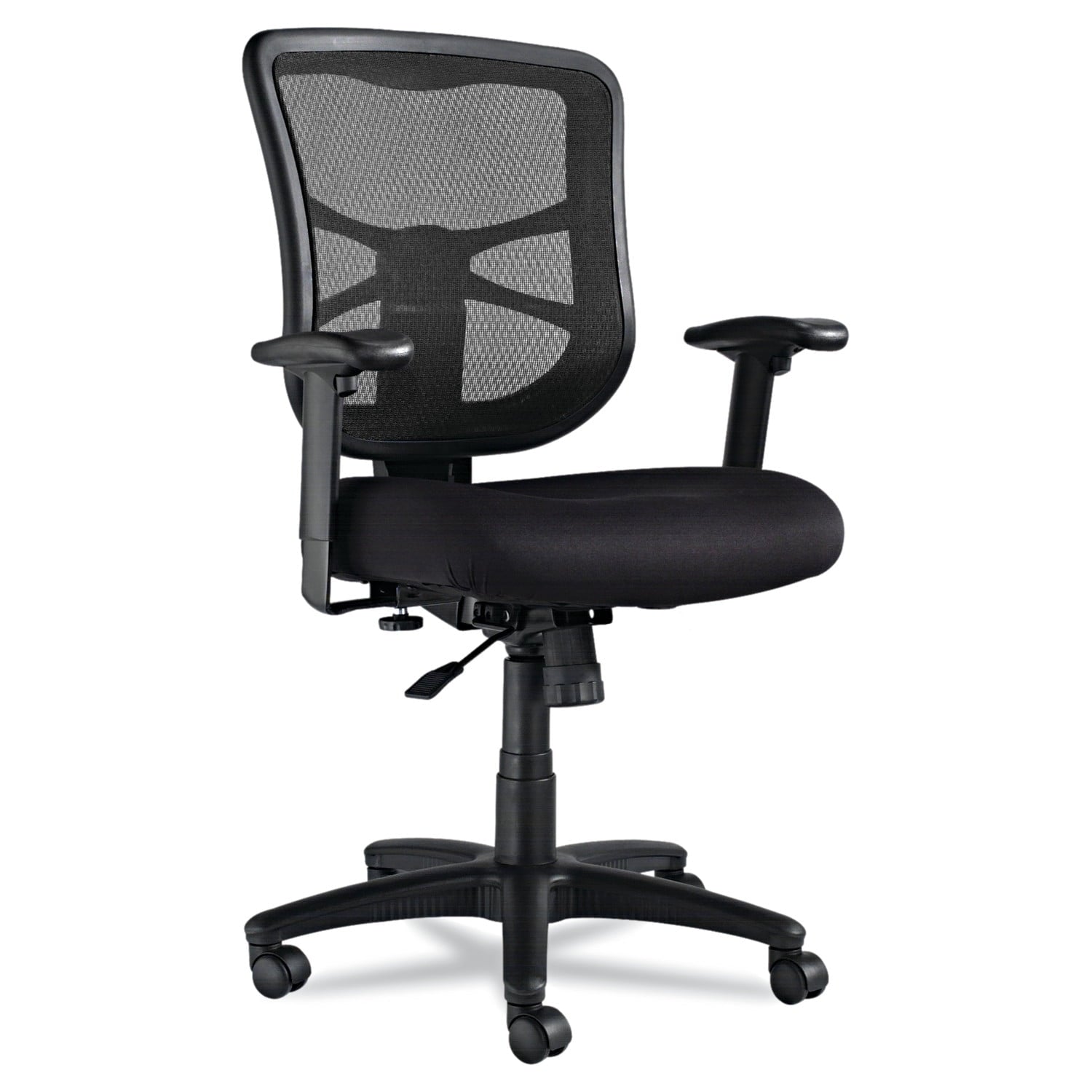 Alera Elusion Series 275 lb. Mid-Back Mesh Task Office Chair - Black