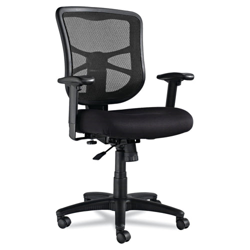 Alera Elusion Series 275 lb. Mid-Back Mesh Task Office Chair - Black