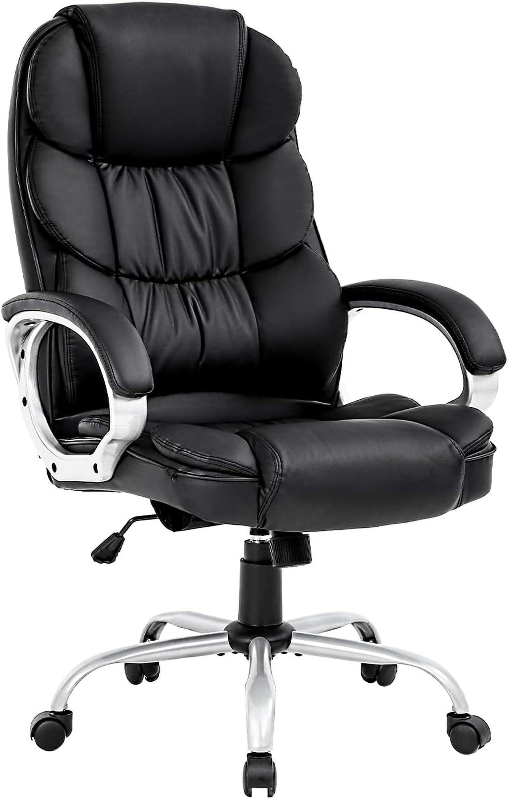 BestOffice Ergonomic Office Chair, Lumbar Support, Rolling Swivel for Men, Women(Black)