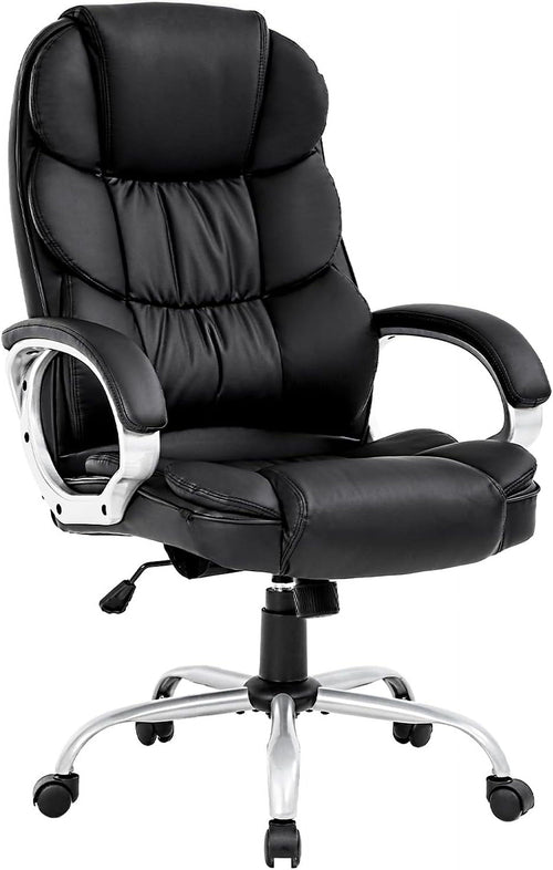 BestOffice Ergonomic Office Chair, Lumbar Support, Rolling Swivel for Men, Women(Black)