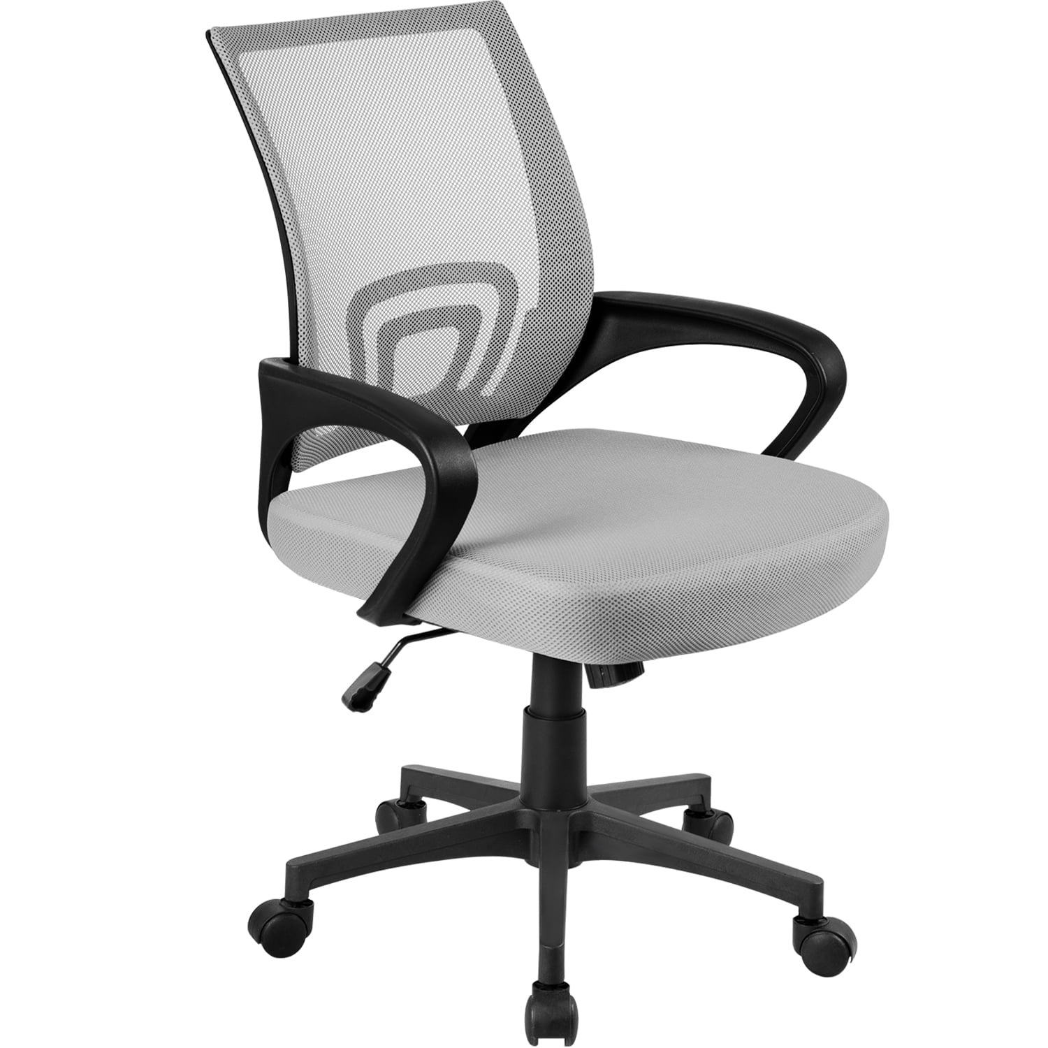 Furmax Mesh Office Chair Manager's Chair with Swivel & Lumbar Support, 250 lb. Capacity, Black