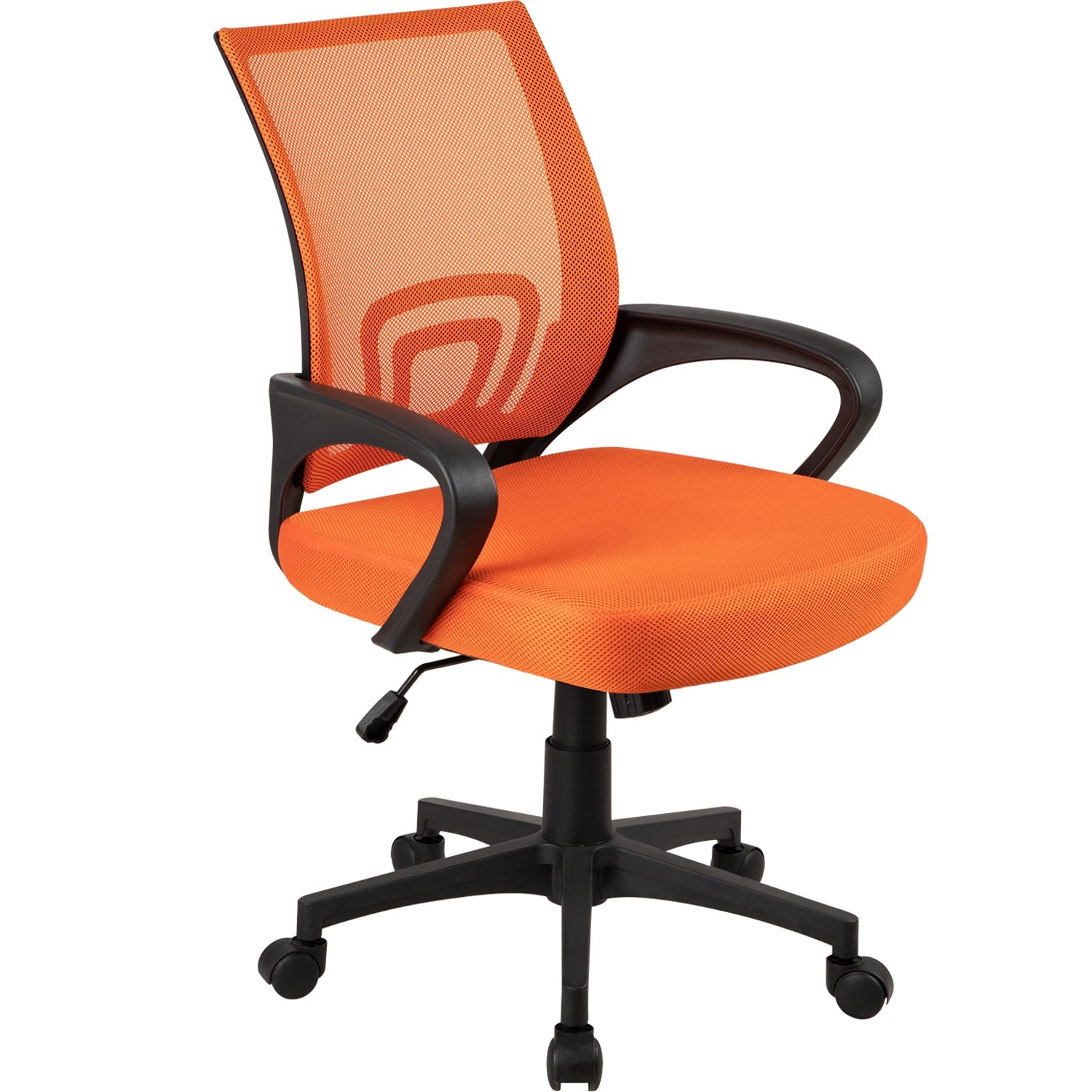 Furmax Mesh Office Chair Manager's Chair with Swivel & Lumbar Support, 250 lb. Capacity, Black