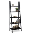 Linon Freya 5-tier Ladder Bookshelf Black