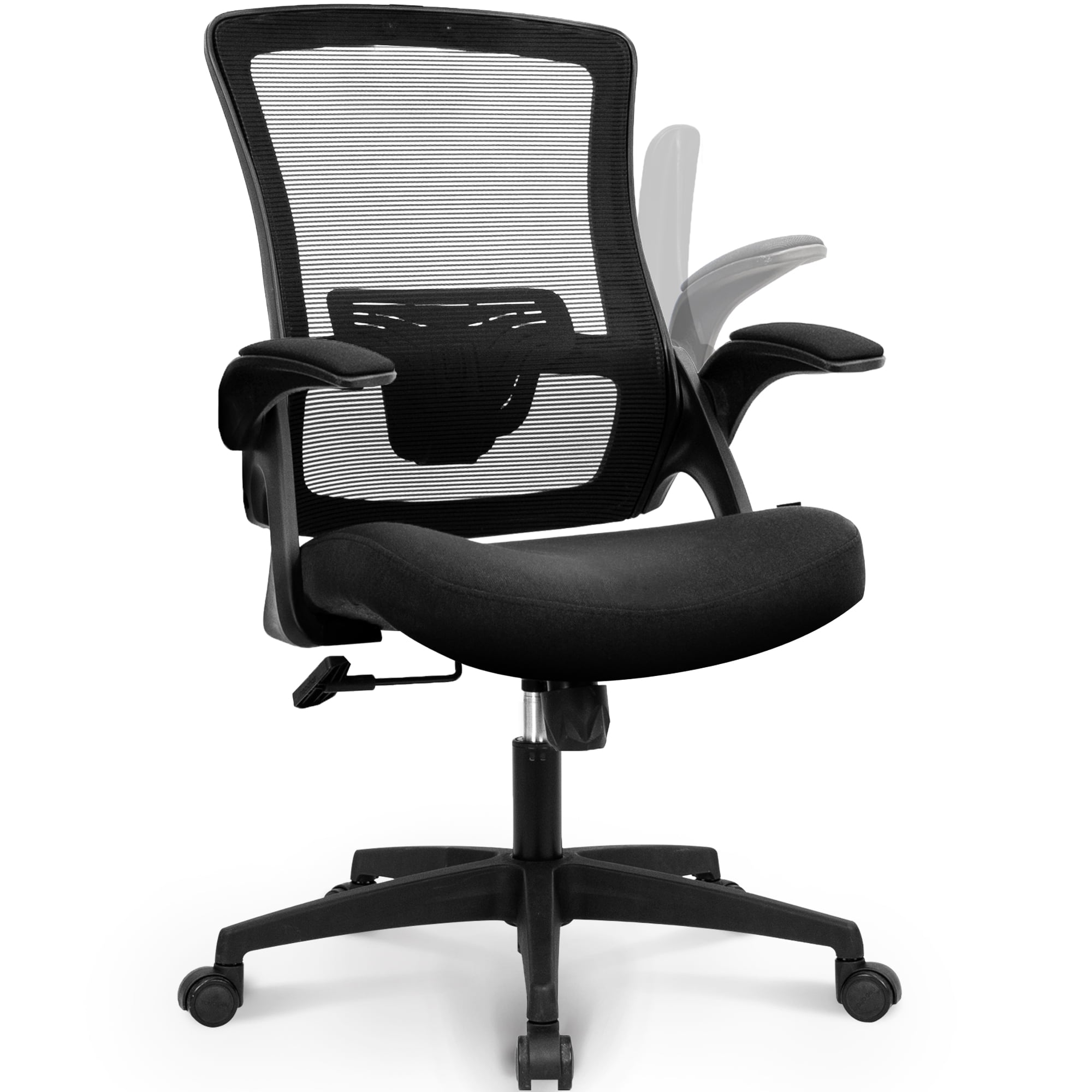 NEO CHAIR Ergonomic Office Chair, Adjustable High Back Mesh Desk Chair with Flip-up Arms, Black
