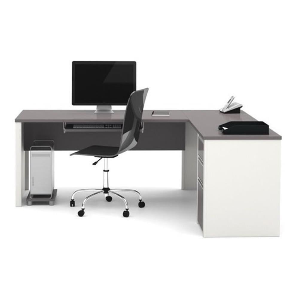 Bowery Hill L-Shaped Desk in Sandstone