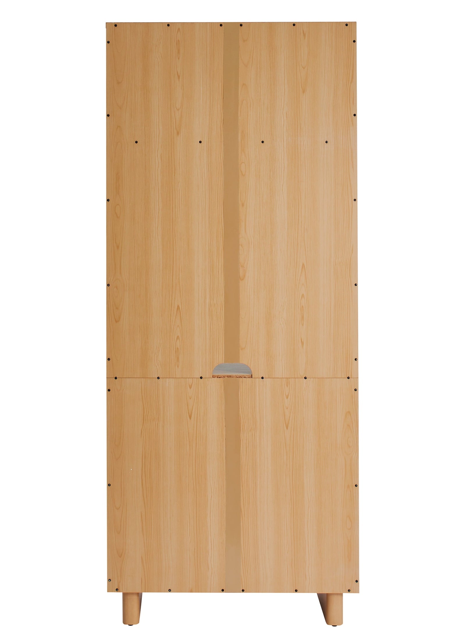 Better Homes & Gardens Lillian Fluted Bookcase with Doors, Natural Pine Finish