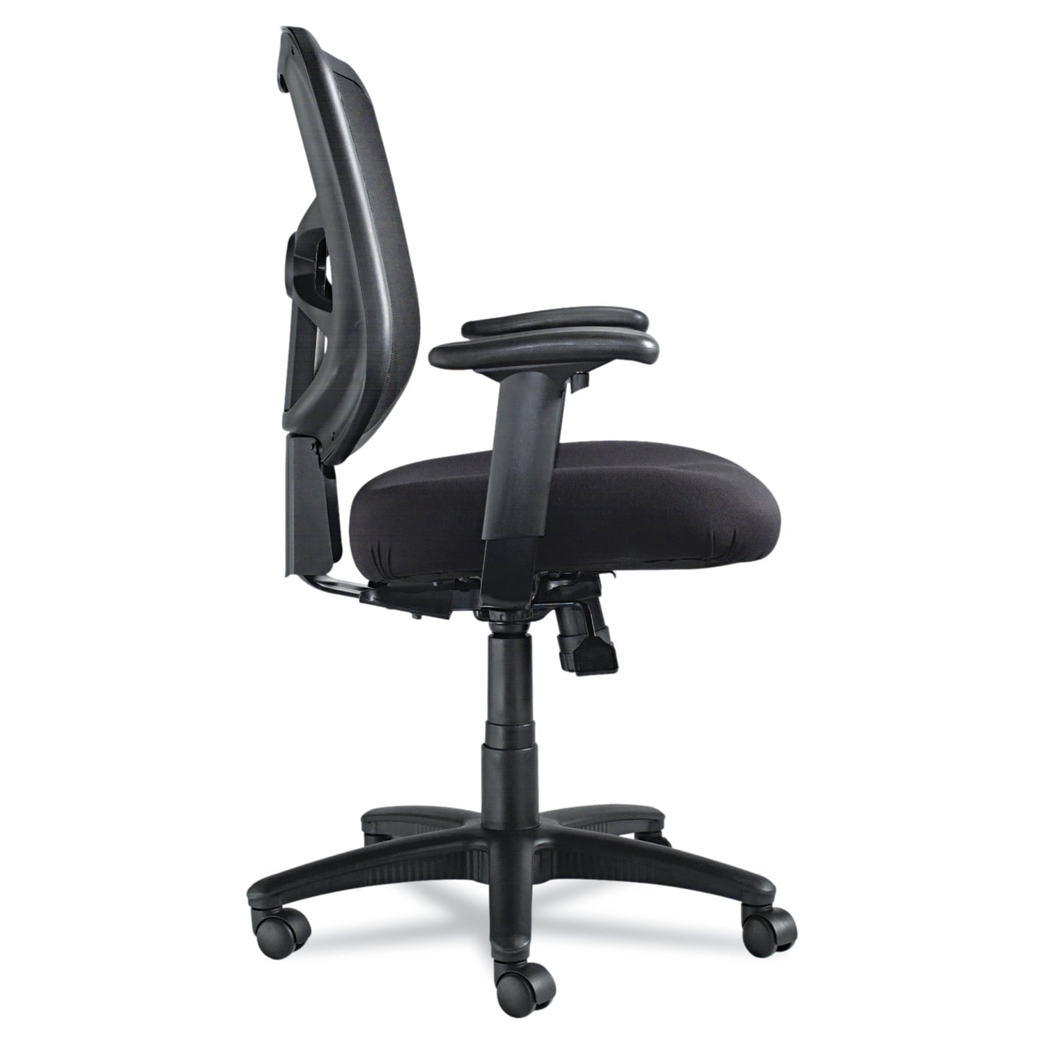 Alera Elusion Series 275 lb. Mid-Back Mesh Task Office Chair - Black