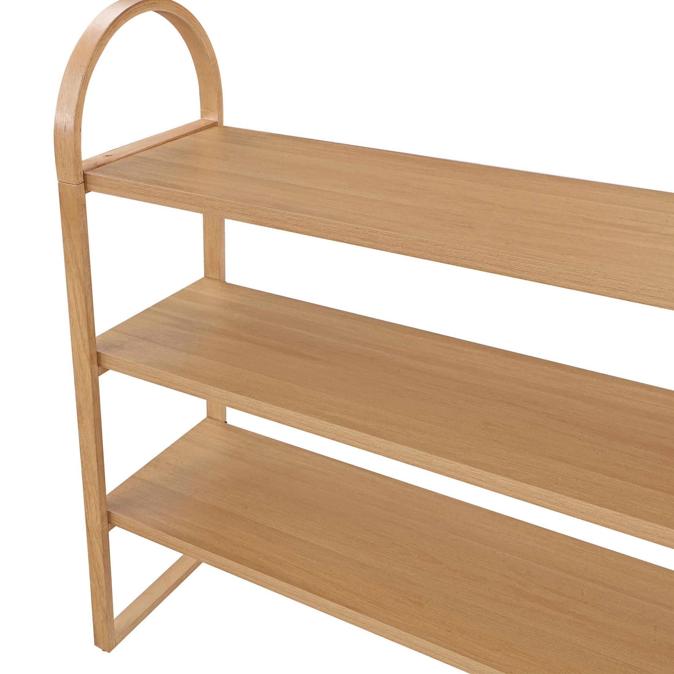 Beautiful 3-Shelf Open Bookcase by Drew Barrymore, Adult, Warm Honey Finish